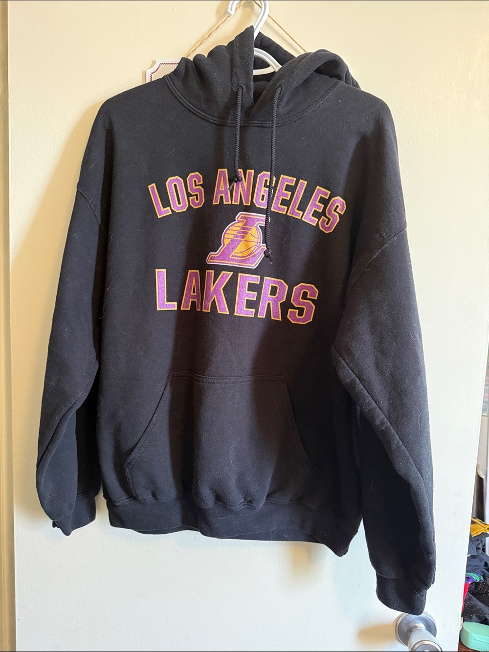 Los Angeles Lakers Black Pullover Hoodie Sweatshirt